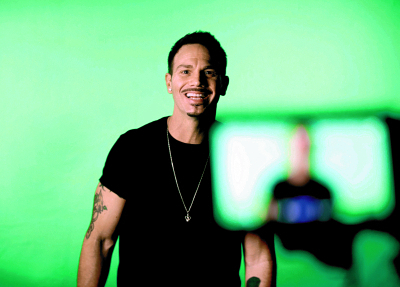 Ritz Murphy on the set of the Official Boytoy Music Video
